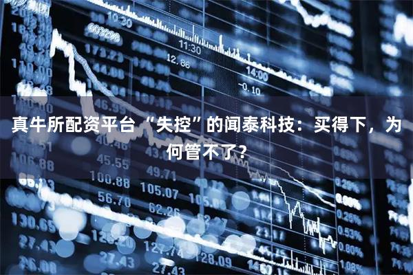真牛所配资平台 “失控”的闻泰科技：买得下，为何管不了？